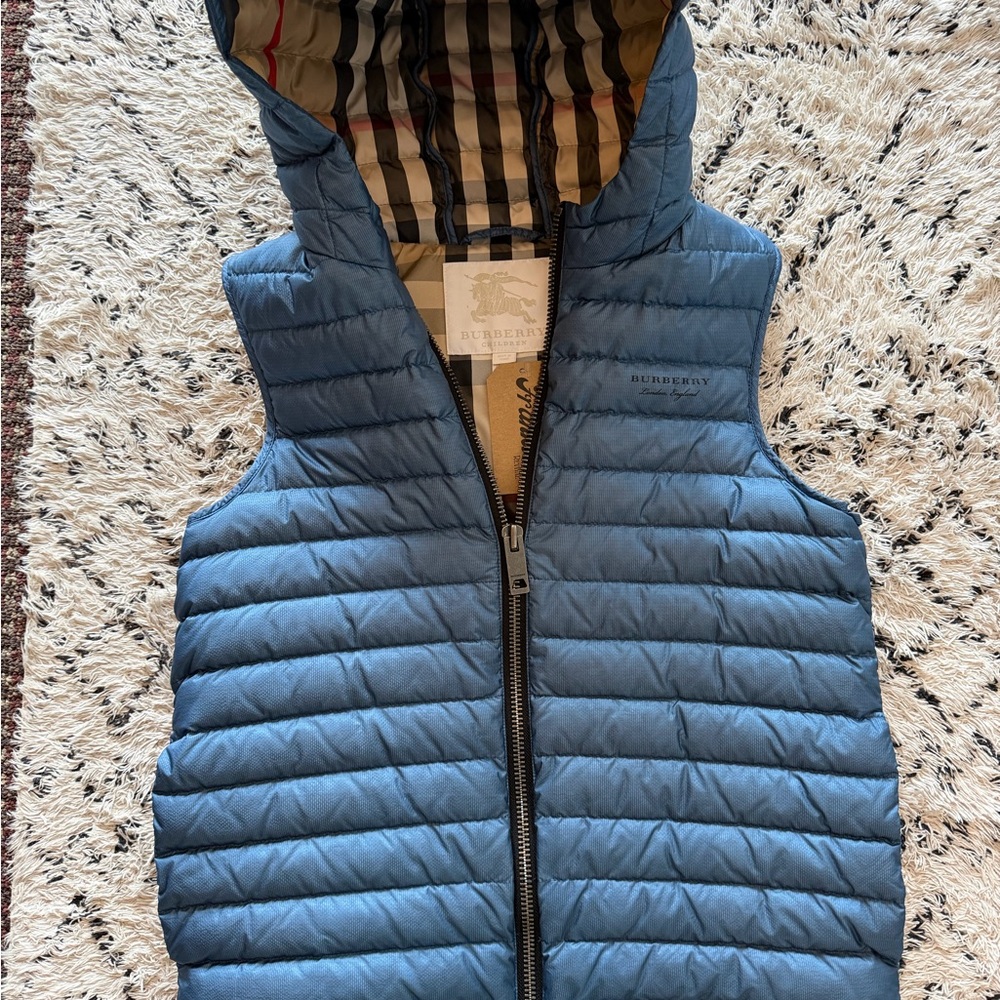 Burberry Blue Quilted Vest